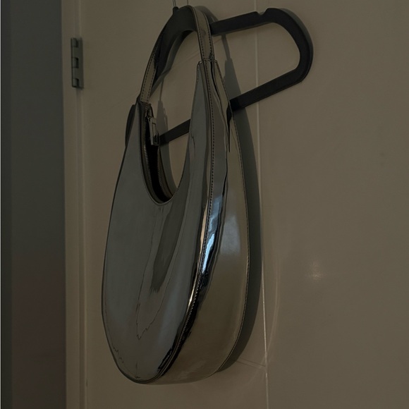 OAK + FORT Metallic Silver Shoulder Bag - Picture 3 of 4